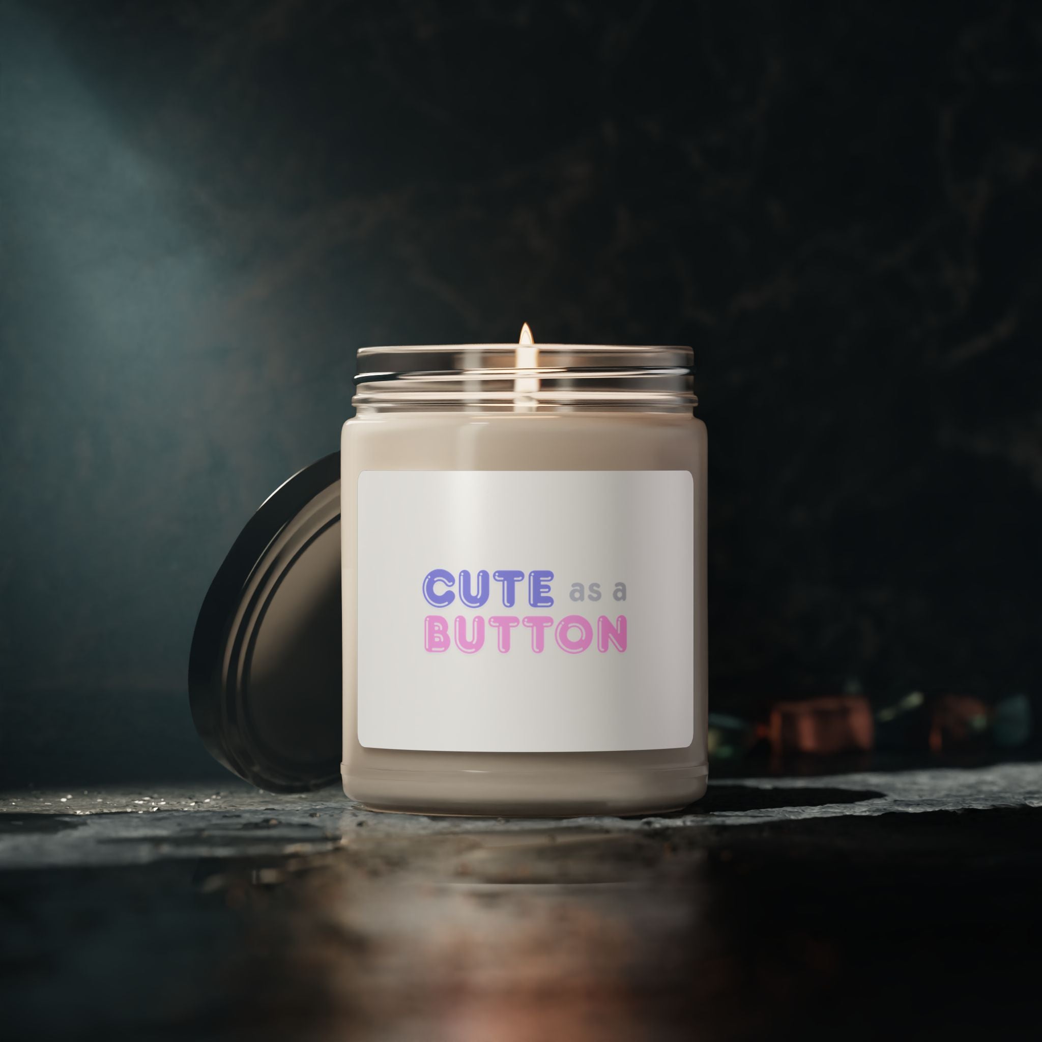 Cute as a Button Soy Candle - Handmade Gift for Home, Relaxation, Birthdays, Anniversaries, Decor