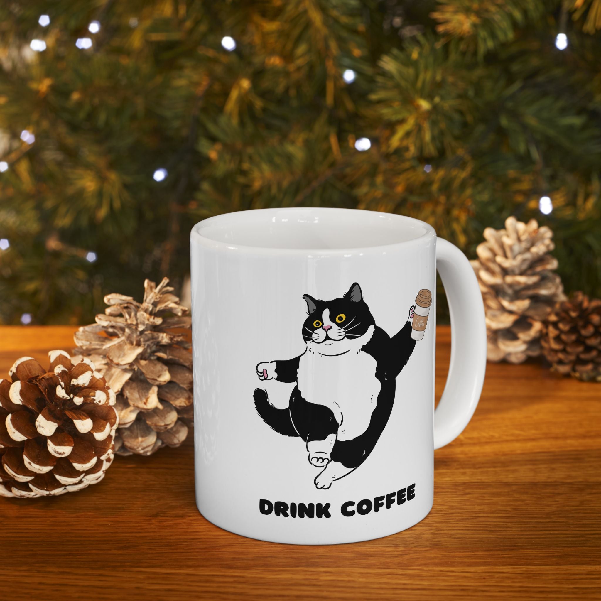 Funny Cat Ceramic Mug - Perfect for Coffee Lovers