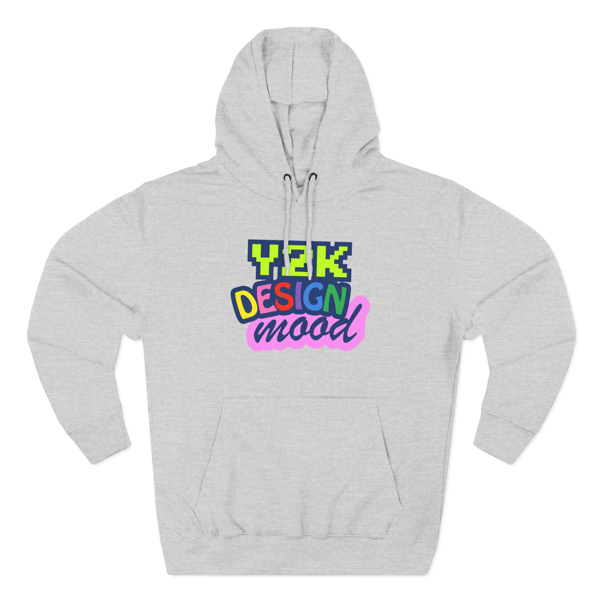 Y2K Style Fleece Hoodie, Graphic Hoodie, Retro Streetwear, Cozy Gift, Casual Fashion, Unique Designs