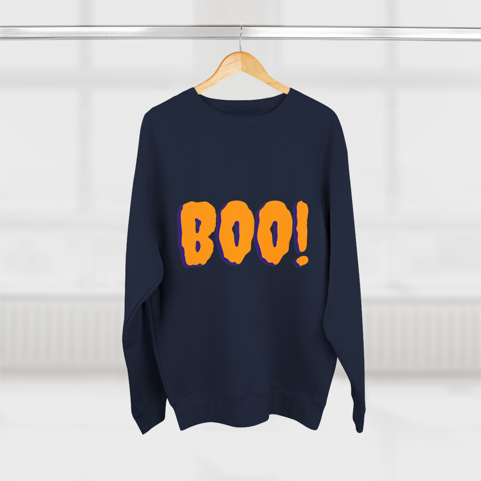 Halloween Boo Sweatshirt, Unisex Crewneck Pullover for Fall, Cute Halloween Apparel, Cozy Halloween Gift, Spooky Season Sweatshirt