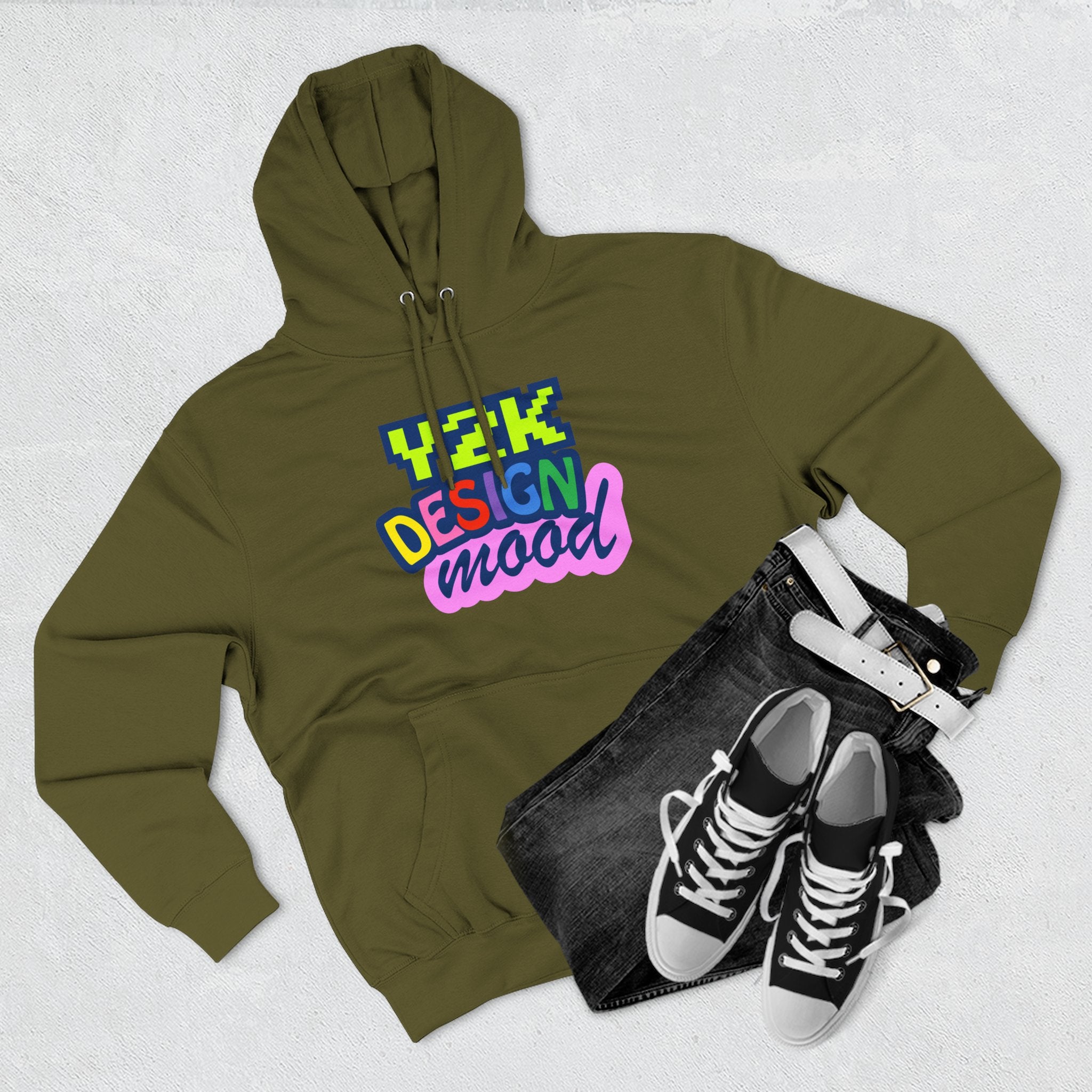 Y2K Style Fleece Hoodie, Graphic Hoodie, Retro Streetwear, Cozy Gift, Casual Fashion, Unique Designs