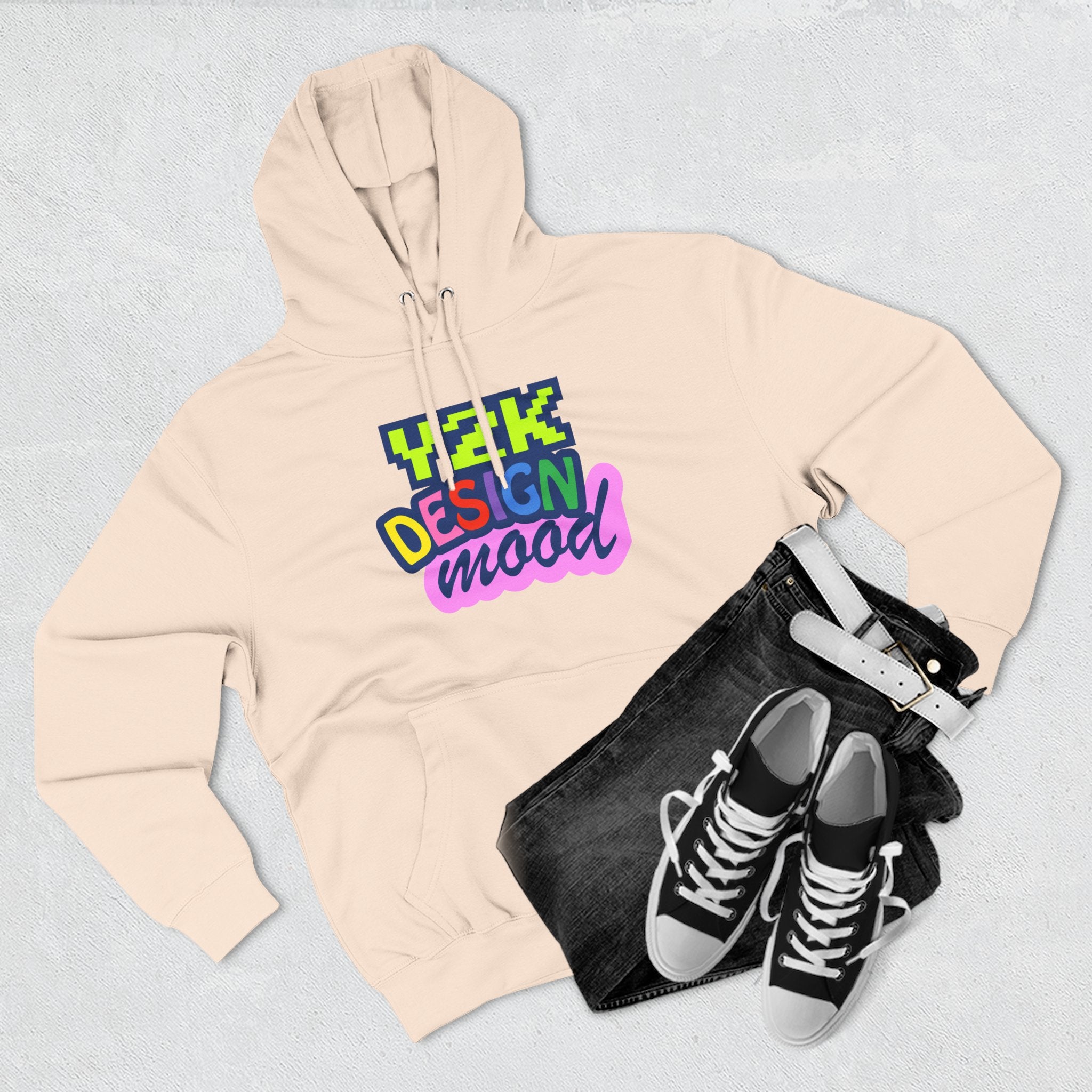 Y2K Style Fleece Hoodie, Graphic Hoodie, Retro Streetwear, Cozy Gift, Casual Fashion, Unique Designs
